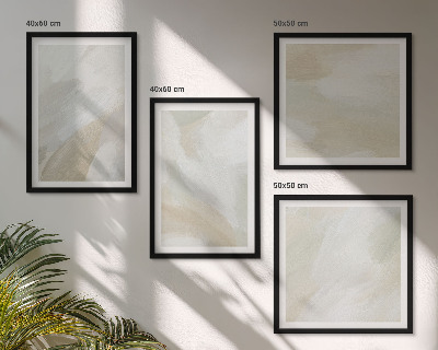 Multi-piece wall decor set Brush abstract paint canvas
