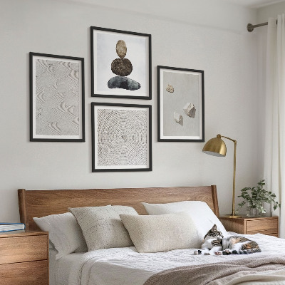 Wall art set Sand stones modern paint