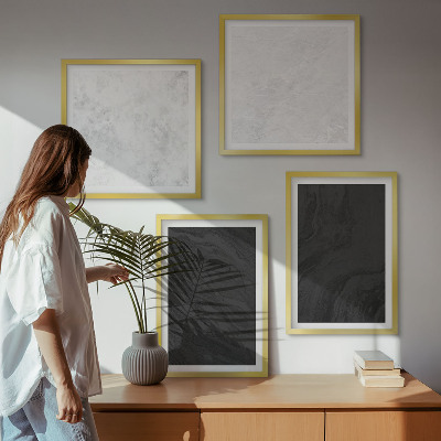 Multi-piece wall decor set Dark light glamorous marbles