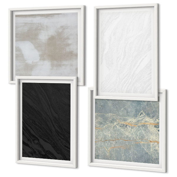 Wall art set Stone textures