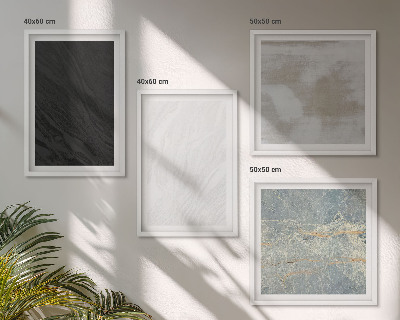 Wall art set Stone textures