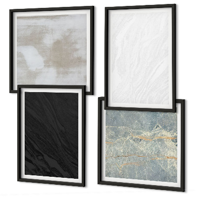 Wall art set Stone textures