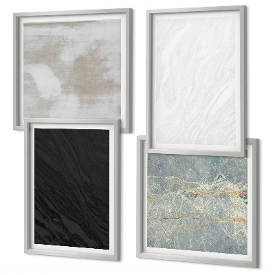 Wall art set Stone textures
