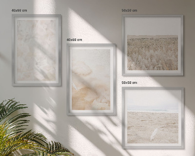 Multi-piece wall decor set Pastel fashionable textures
