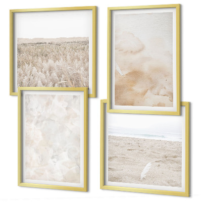 Multi-piece wall decor set Pastel fashionable textures