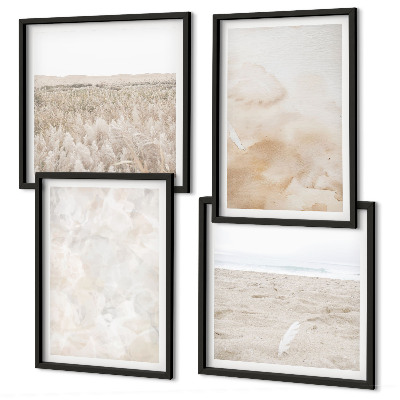 Multi-piece wall decor set Pastel fashionable textures