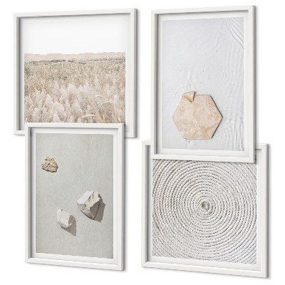Multi-piece wall decor set Light boho sand textures