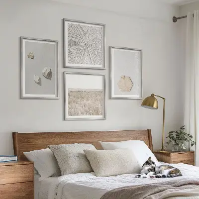Multi-piece wall decor set with light boho sand textures