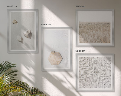 Multi-piece wall decor set Light boho sand textures