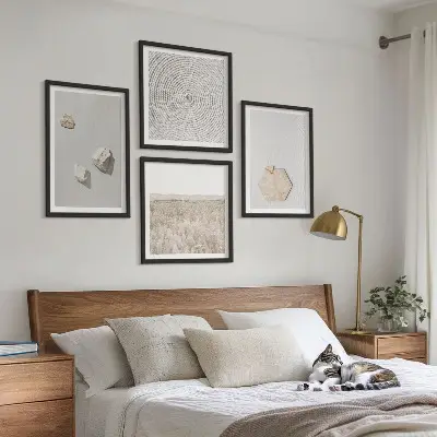 Multi-piece wall decor set with light boho sand textures