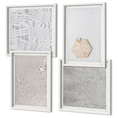Wall art set Light boho sand textures