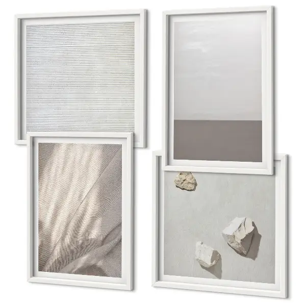Multi-piece wall decor set delicate boho nature-inspired textures
