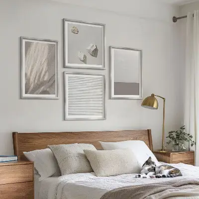 Multi-piece wall decor set delicate boho nature-inspired textures