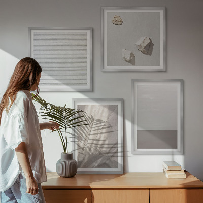 Multi-piece wall decor set Delicate boho textures of nature