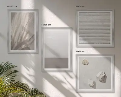 Multi-piece wall decor set delicate boho nature-inspired textures