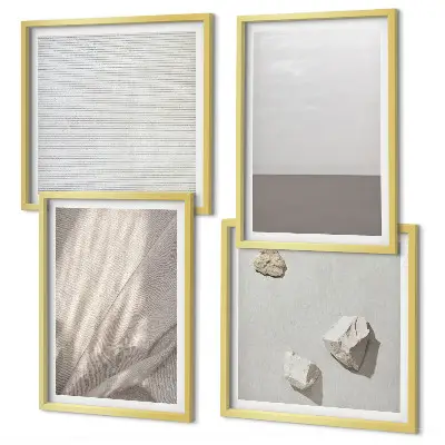 Multi-piece wall decor set delicate boho nature-inspired textures