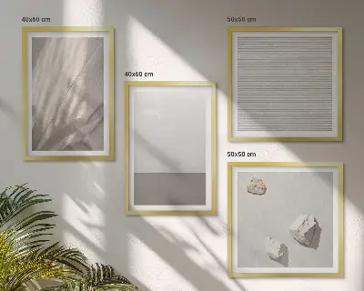 Multi-piece wall decor set delicate boho nature-inspired textures