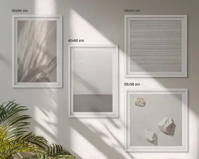 Multi-piece wall decor set delicate boho nature-inspired textures