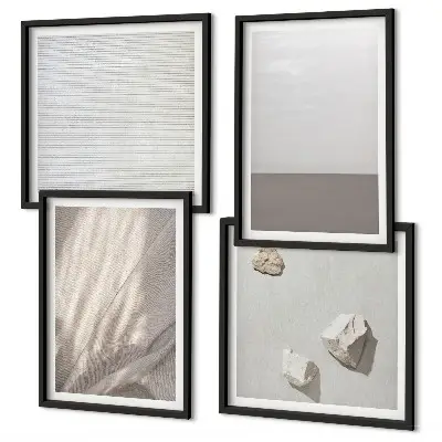 Multi-piece wall decor set delicate boho nature-inspired textures