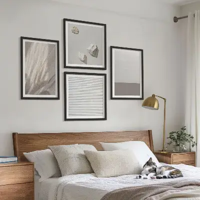 Multi-piece wall decor set delicate boho nature-inspired textures