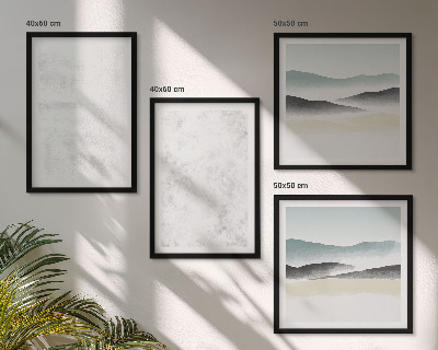 Multi-piece wall decor set White spots on canvas background