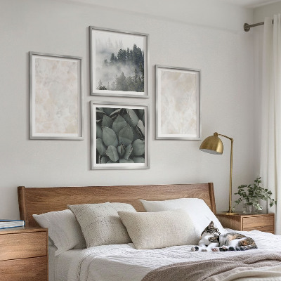 Wall art set Stone pastel marbles