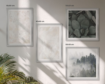 Wall art set Stone pastel marbles