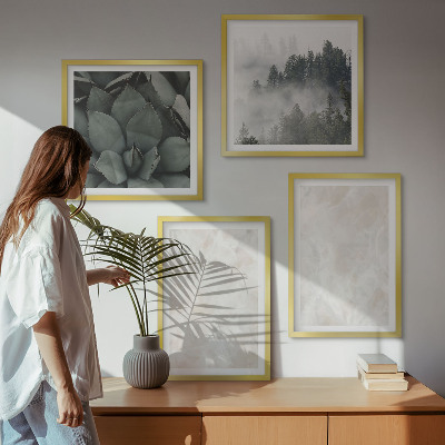 Wall art set Stone pastel marbles