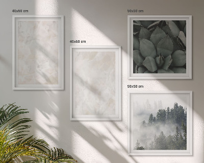 Wall art set Stone pastel marbles