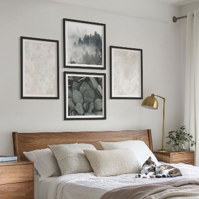 Wall art set Stone pastel marbles