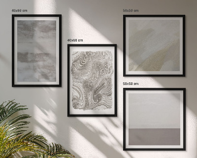 Set of 4 wall art pieces Industrial design structures
