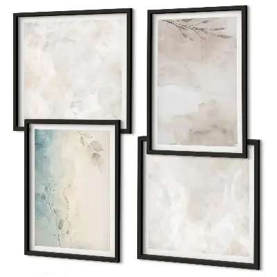 Watercolor painting wall art set of 4 pieces