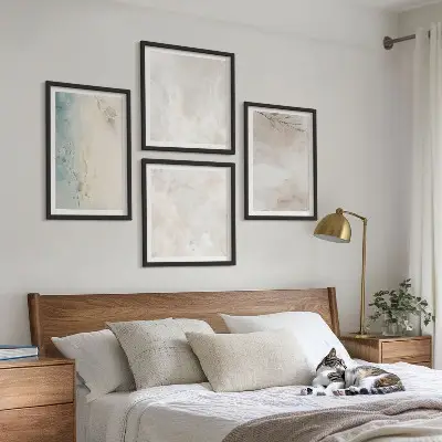 Watercolor painting wall art set of 4 pieces