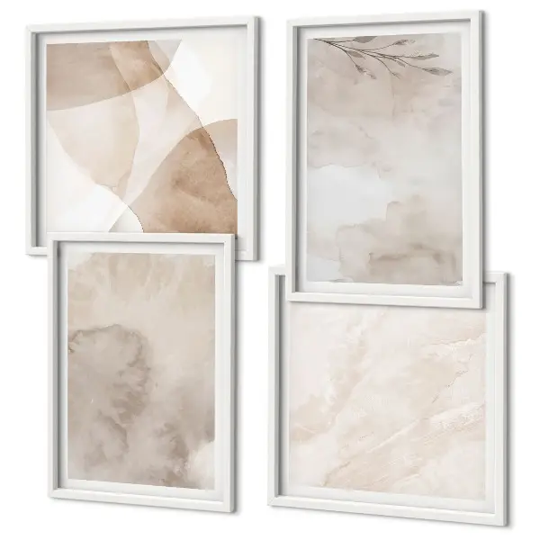 Boho watercolor texture wall art set boho watercolor textured wall art set