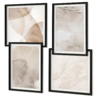 Boho watercolor texture wall art set boho watercolor textured wall art set