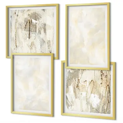 Bright Texture Paint Wall Art set of 4 pieces