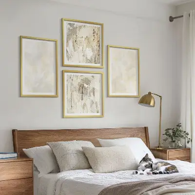 Bright Texture Paint Wall Art set of 4 pieces