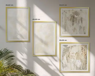 Bright Texture Paint Wall Art set of 4 pieces