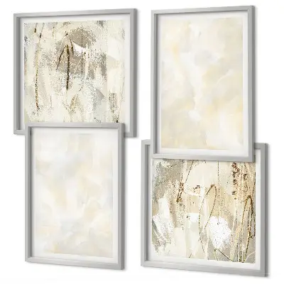 Bright Texture Paint Wall Art set of 4 pieces