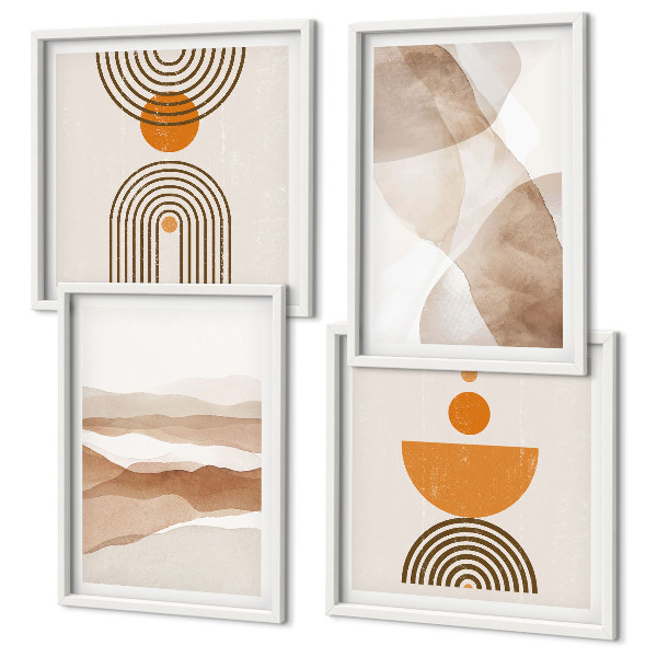 Multi-piece wall decor set Structures shades minimalism