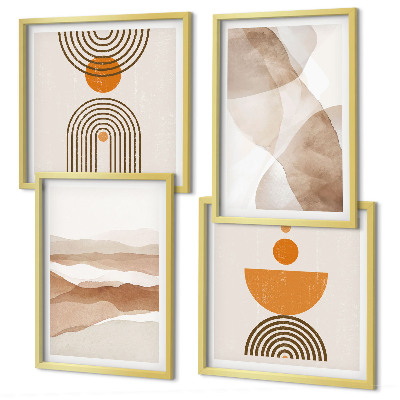 Multi-piece wall decor set Structures shades minimalism