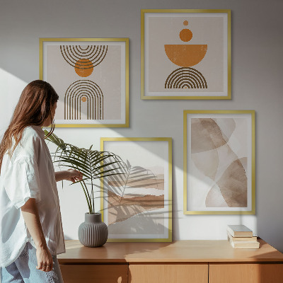 Multi-piece wall decor set Structures shades minimalism
