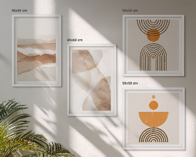 Multi-piece wall decor set Structures shades minimalism