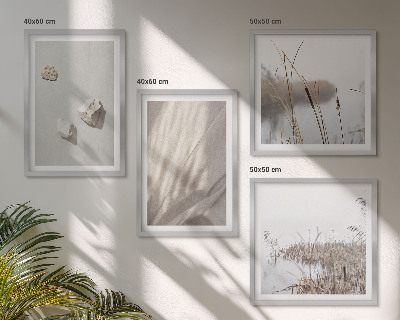 Set of 4 wall art pieces Close-ups of the boho style structure