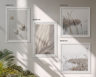 Set of 4 wall art pieces Close-ups of the boho style structure