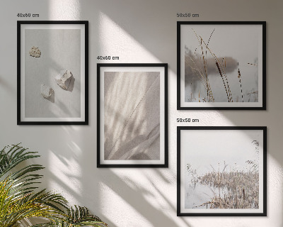 Set of 4 wall art pieces Close-ups of the boho style structure