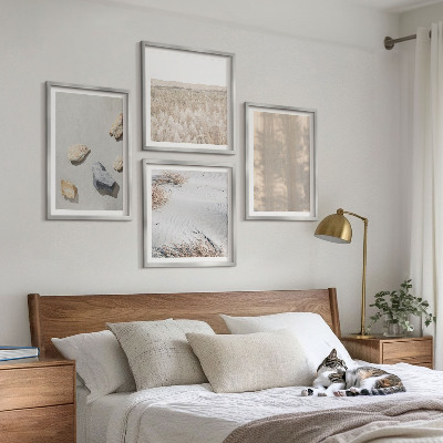 Multi-piece wall decor set Boho natural textures