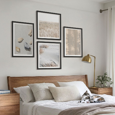 Multi-piece wall decor set Boho natural textures