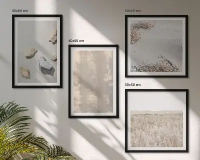 Multi-piece wall decor set in boho natural textures