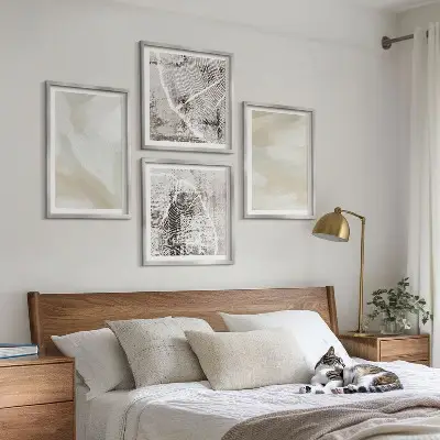 Wall art set minimalist paint texture print